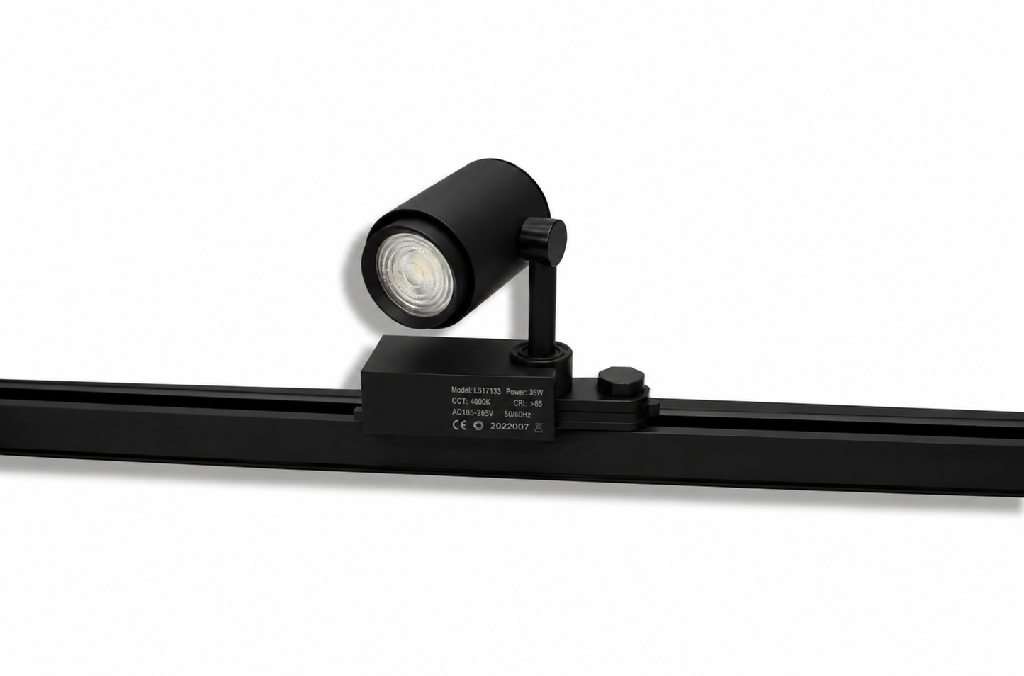 3 Phasen Track Light 36W Warmweiß Schwarz – LED Schienenstrahler für 3-Phasen-Stromschiene | 4000K | Schwenkbar | Modern