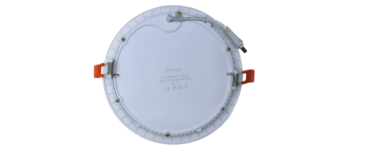 Tecbright LED Einbaustrahler - 15W - ø160mm