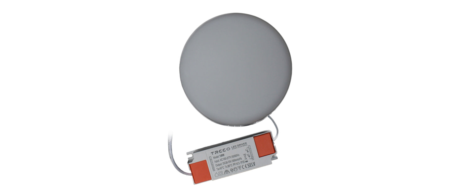 Tecbright Aufbaustrahler  Frameless - 18W - ø120mm
