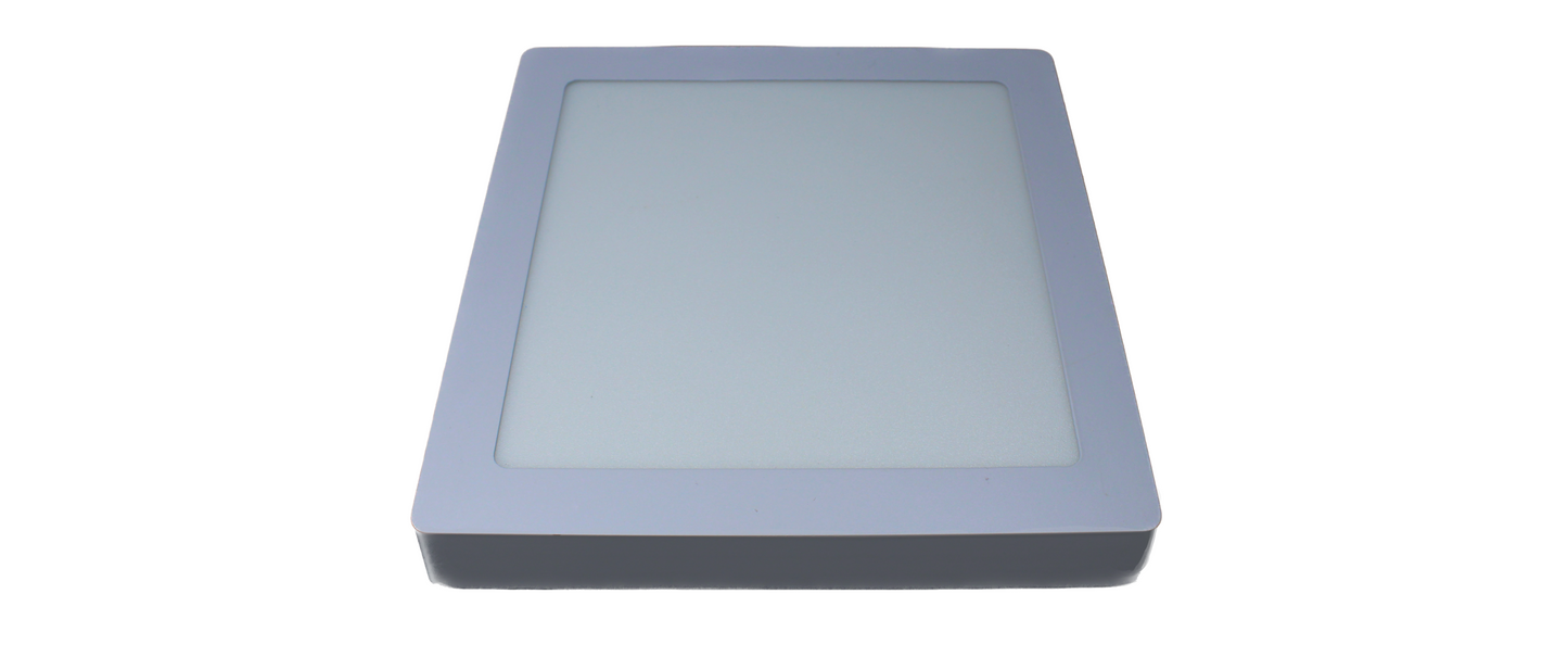 Tecbright LED Aufbaulampe - 24W - 300Ø - Ecke - Weiß