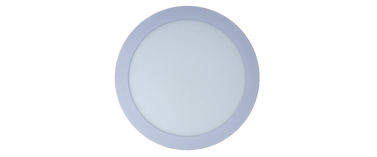 Tecbright LED Aufbaulampe - 18W - 220Ø  - Rund - Weiß