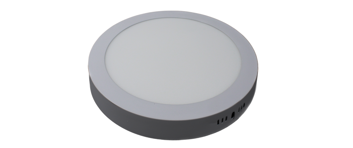 Tecbright LED Aufbaulampe - 18W - 220Ø  - Rund - Weiß