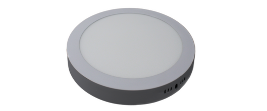 Tecbright LED Aufbaulampe - 18W - 220Ø  - Rund - Weiß
