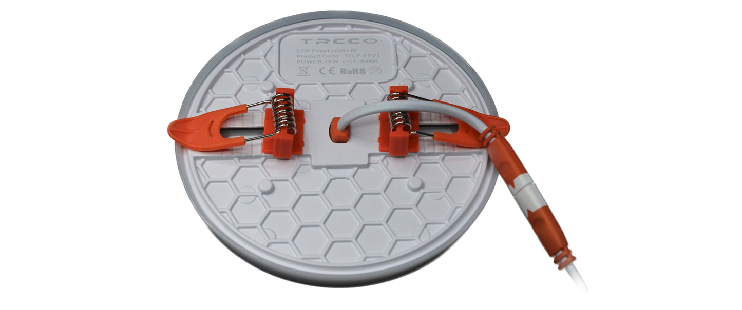 Tecbright Einbaustrahler  Frameless - 18W - ø45-100mm - Rund - Weiss