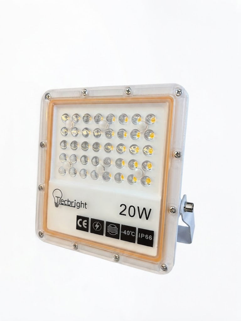 Tecbright 20W LED-Fluter – IP66 – Wetterfest – Warmweiß / Neutralweiß / Kaltweiß