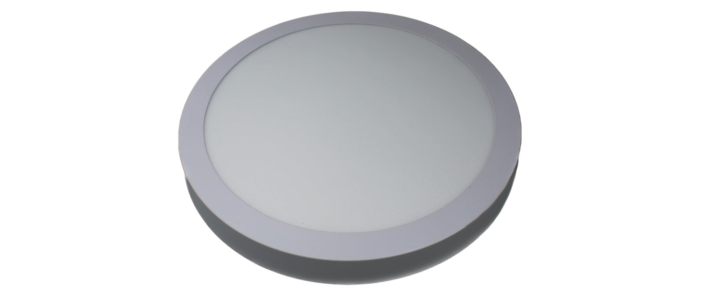 Tecbright LED Aufbaulampe - 24W - 300Ø  - Rund - Weiß