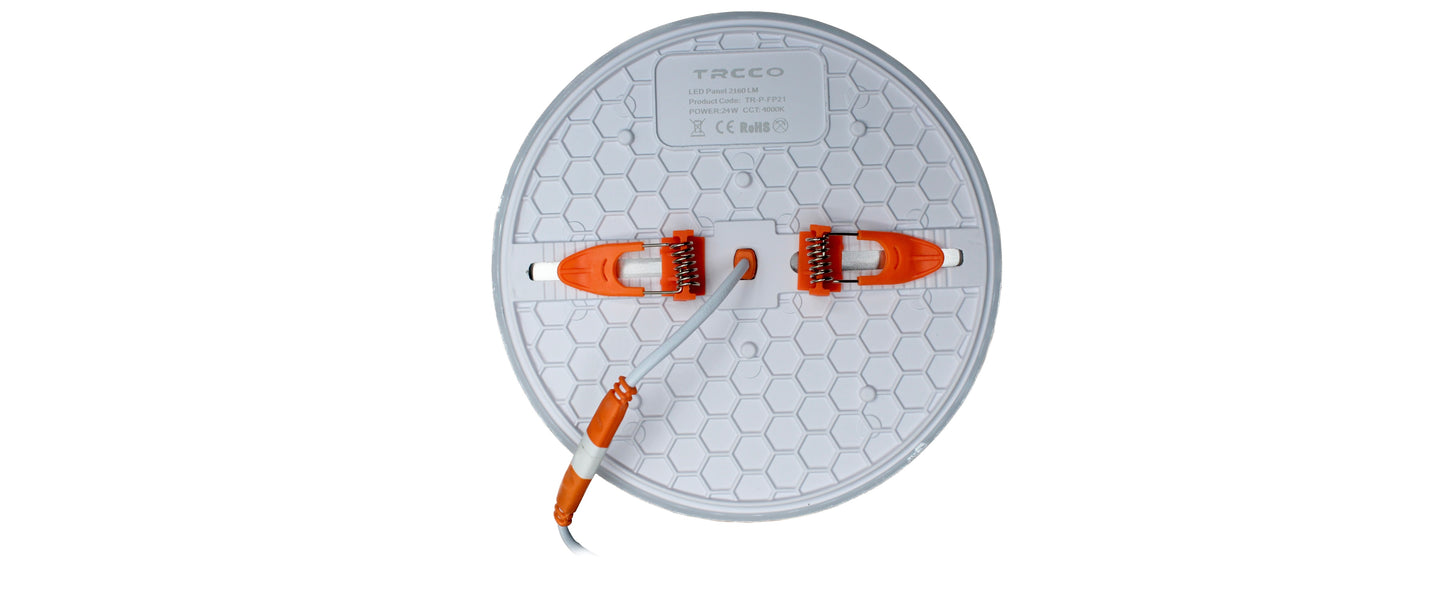 Tecbright Einbaustrahler  Frameless - 24W - ø45-145mm - Rund - Weiss