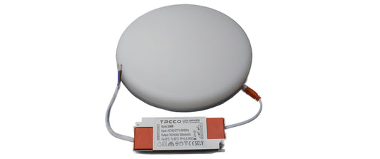 Tecbright Einbaustrahler  Frameless - 24W - ø45-145mm - Rund - Weiss