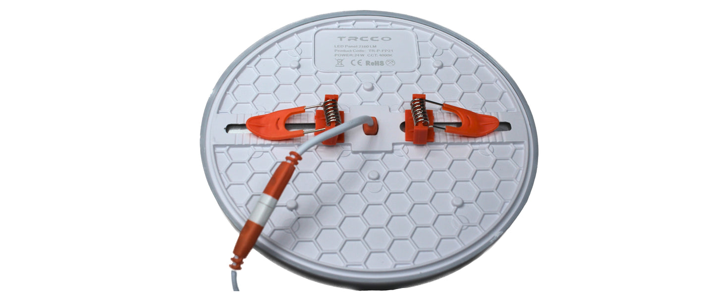 Tecbright Einbaustrahler  Frameless - 24W - ø45-145mm - Rund - Weiss