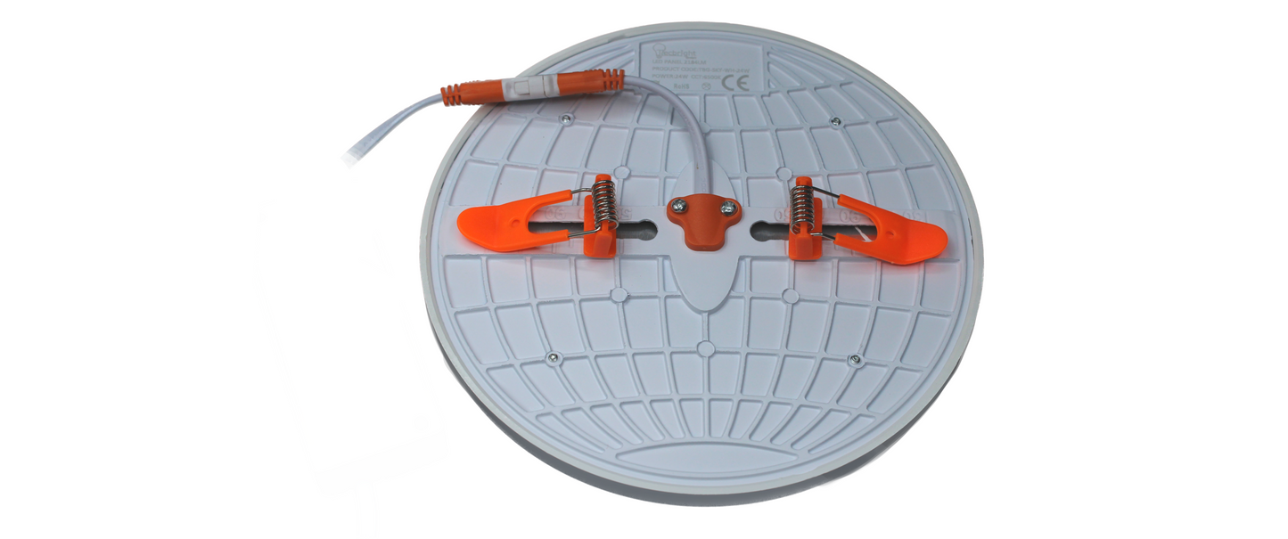 Tecbright Einbaustrahler  Star Edition - 24W - ø40-135mm - Kaltweiss 6500K - Rund - Weiss