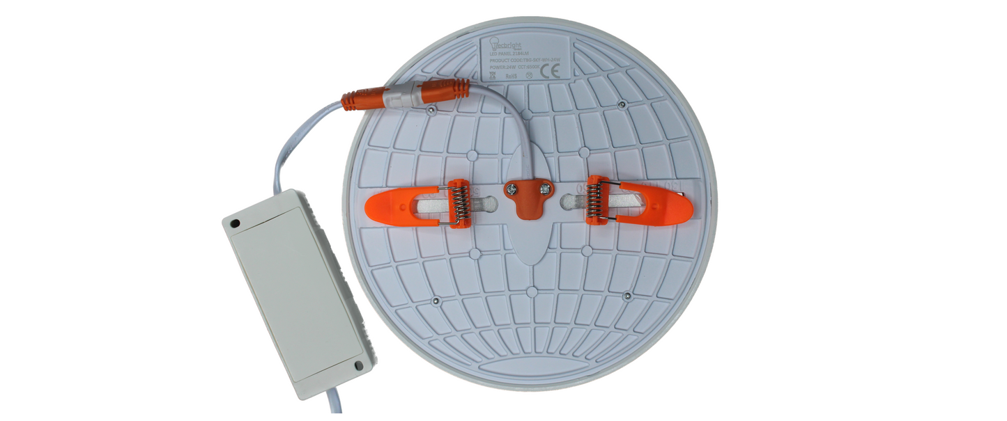 Tecbright Einbaustrahler  Star Edition - 24W - ø40-135mm - Kaltweiss 6500K - Rund - Weiss
