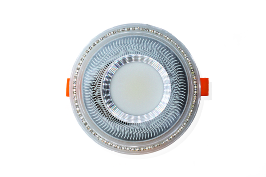 Tecbright LED-Einbaustrahler – Diamond Wave | 3 Lichtfarben + Außenlicht