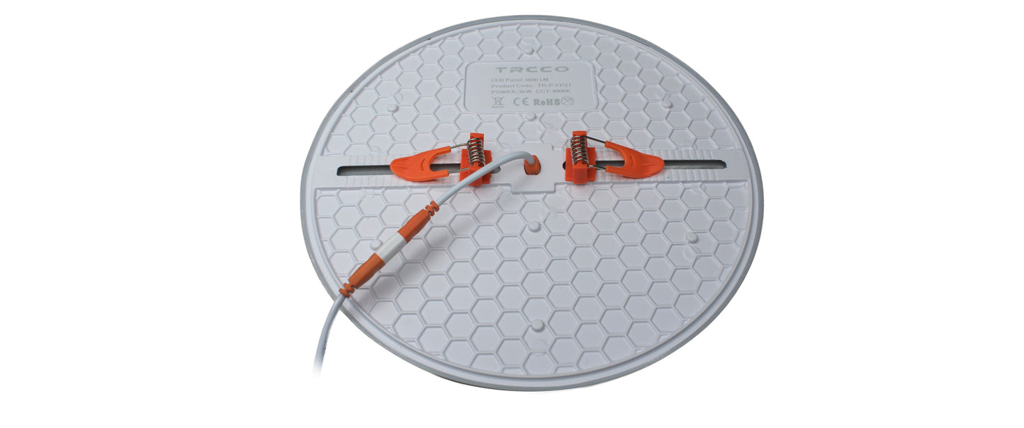 Tecbright Einbaustrahler  Frameless - 36W - ø45-190mm - Rund - Weiss