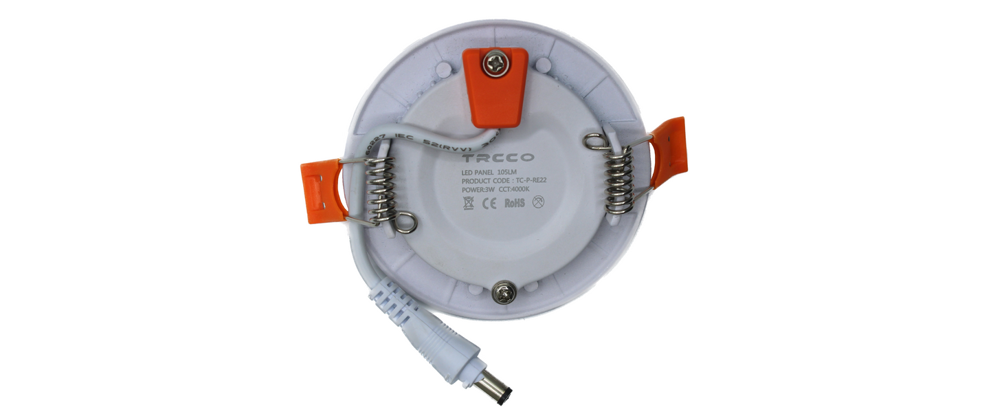 Tecbright LED Einbaustrahler - 3W - ø85mm