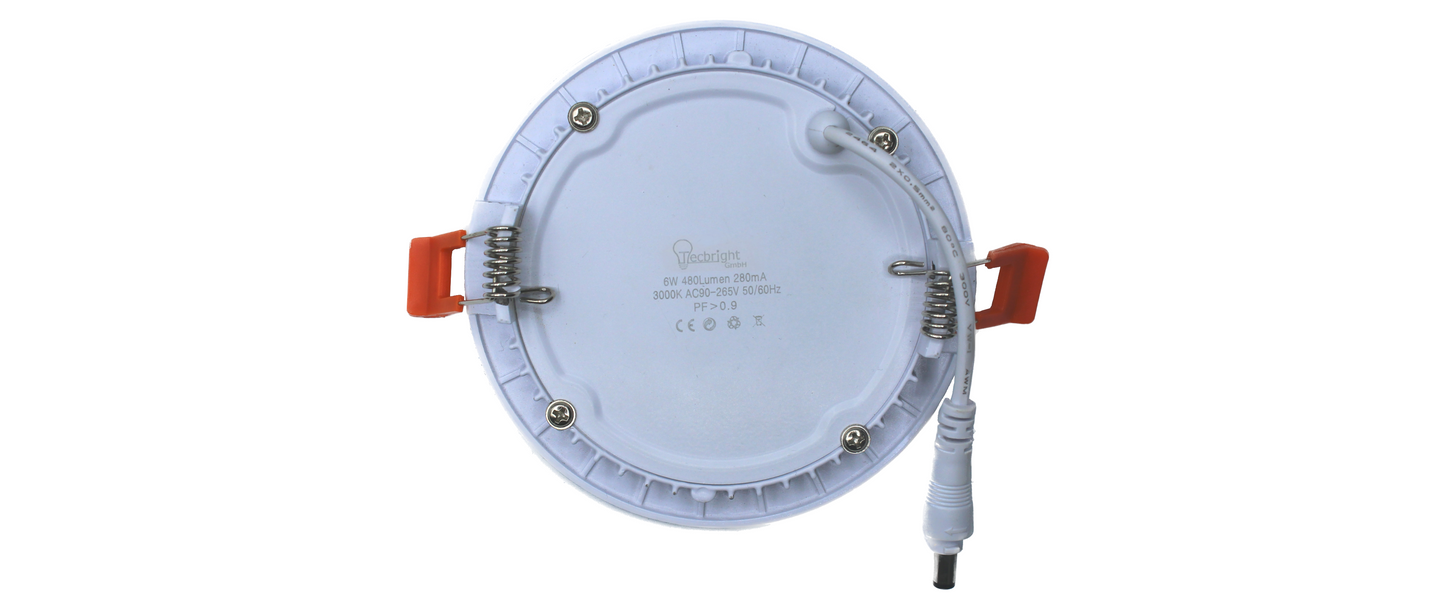 Tecbright LED Einbaustrahler - 6W - ø120mm