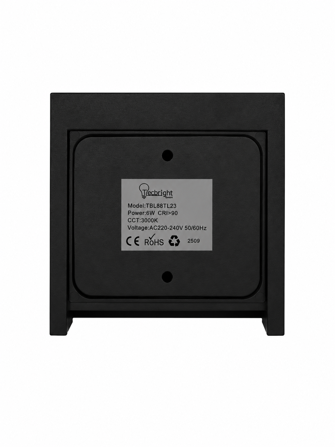 LED Wandleuchte Cube Up & Down – Moderne Außen- und Innenwandleuchte | Schwarz | 6W | Warmweiß 3000K | CRI90 (TBL88TL23)