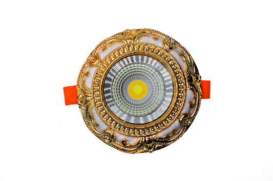 Tecbright LED-Einbaustrahler – Royal Gold | 3 Lichtfarben ohne Außenlicht