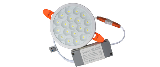 Tecbright Einbaustrahler  Star Edition - 9W - ø35-70mm variabel - Kaltweiss 6500K - Rund - Weiss