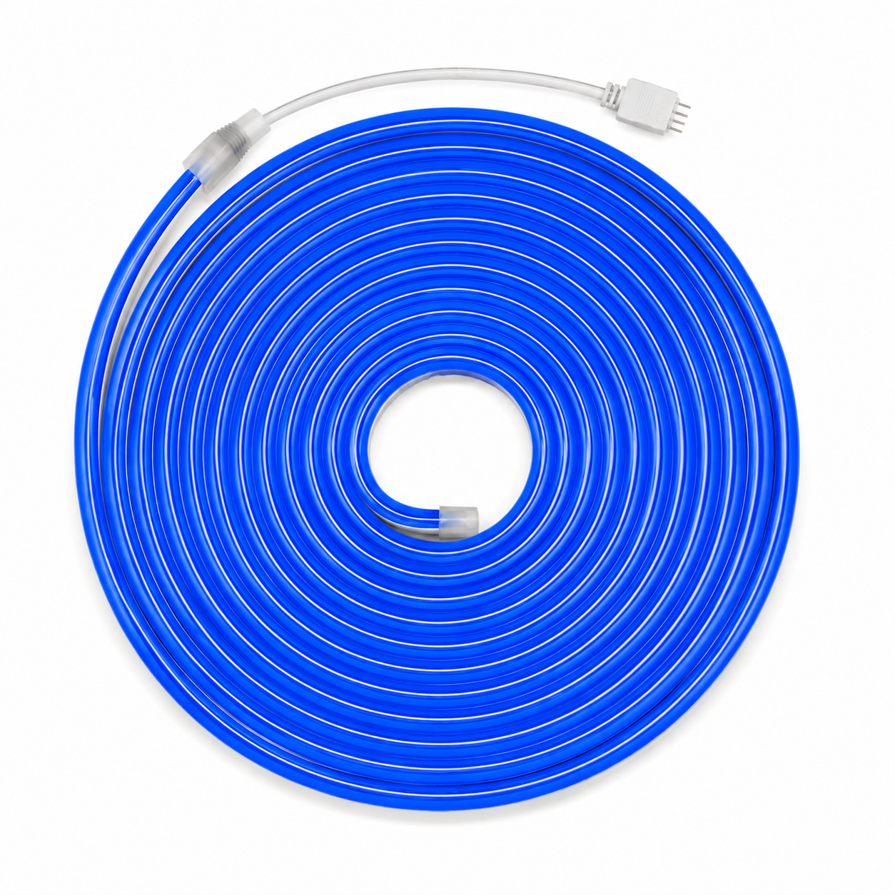 5m LED Neon Flex Komplettset – Blau | Inkl. Netzteil & Fernbedienung