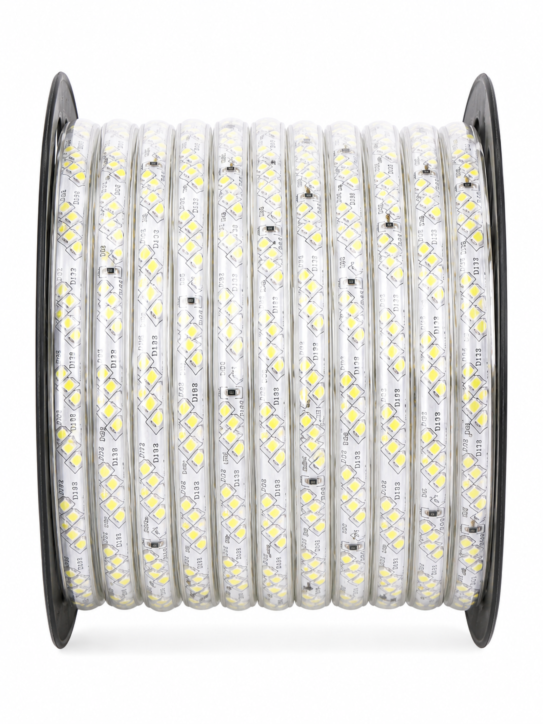 Tecbright 230V LED Streifen 100m Kaltweiß – 180 LEDs/m | 3-reihige