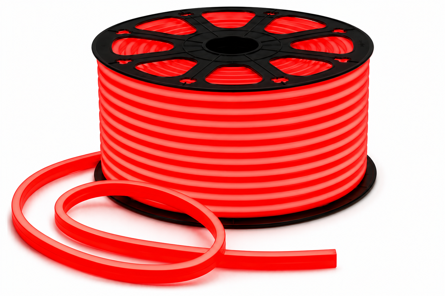 LED Neon Flex 220V Rot – 100 m Rolle Flexibles Neon LED Band