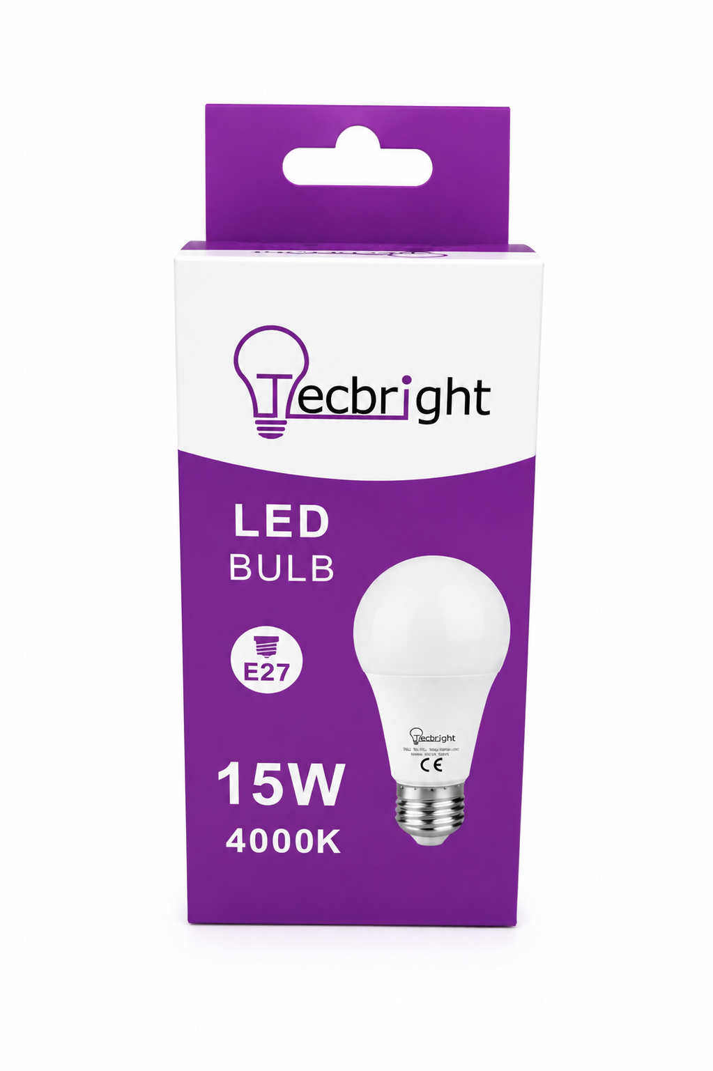 Tecbright LED E27 A65 Lampe 15W