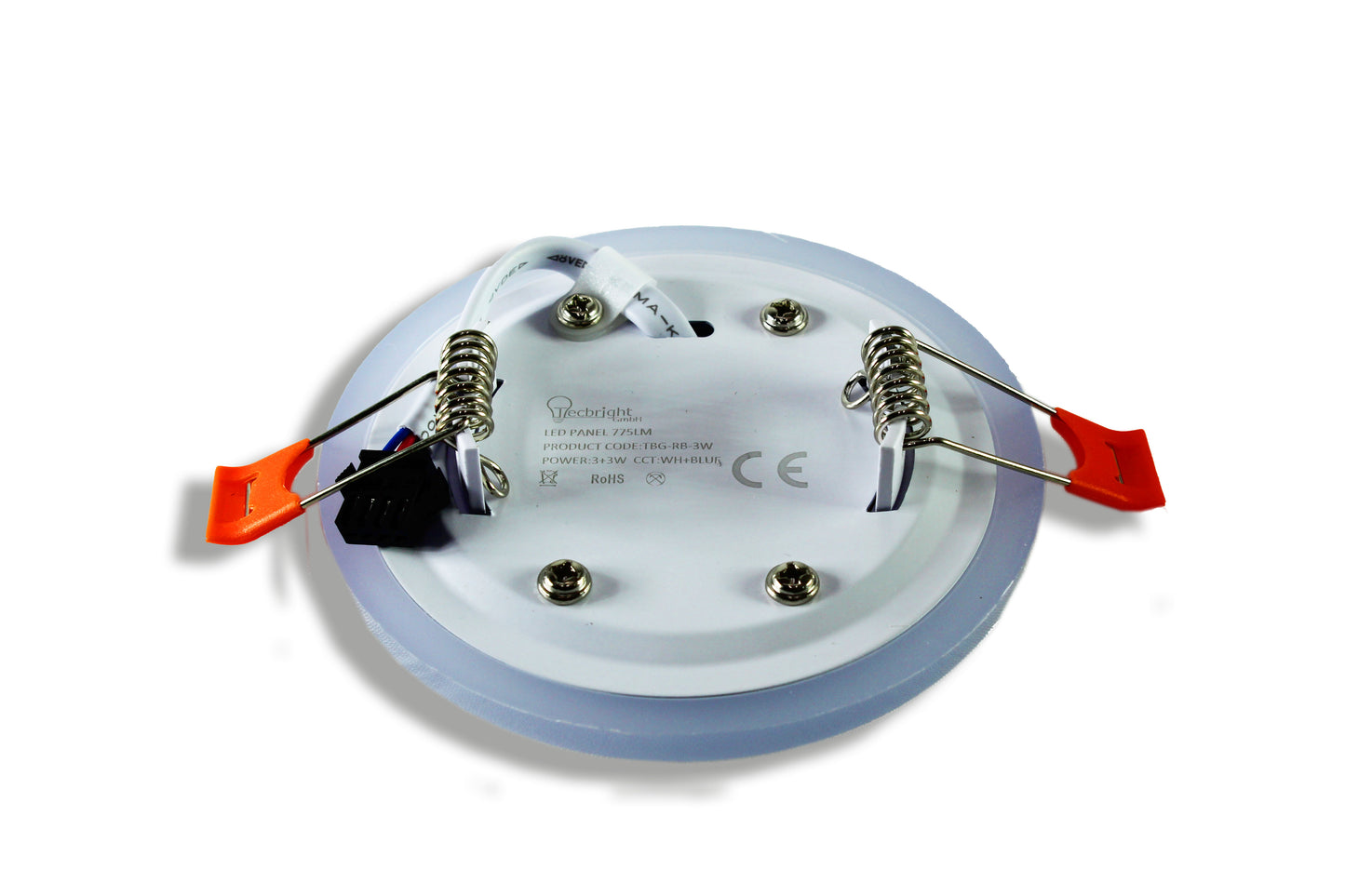 Tecbright LED-Einbaustrahler - Blue Glow |3+3W Kaltweiss + blauer Rand