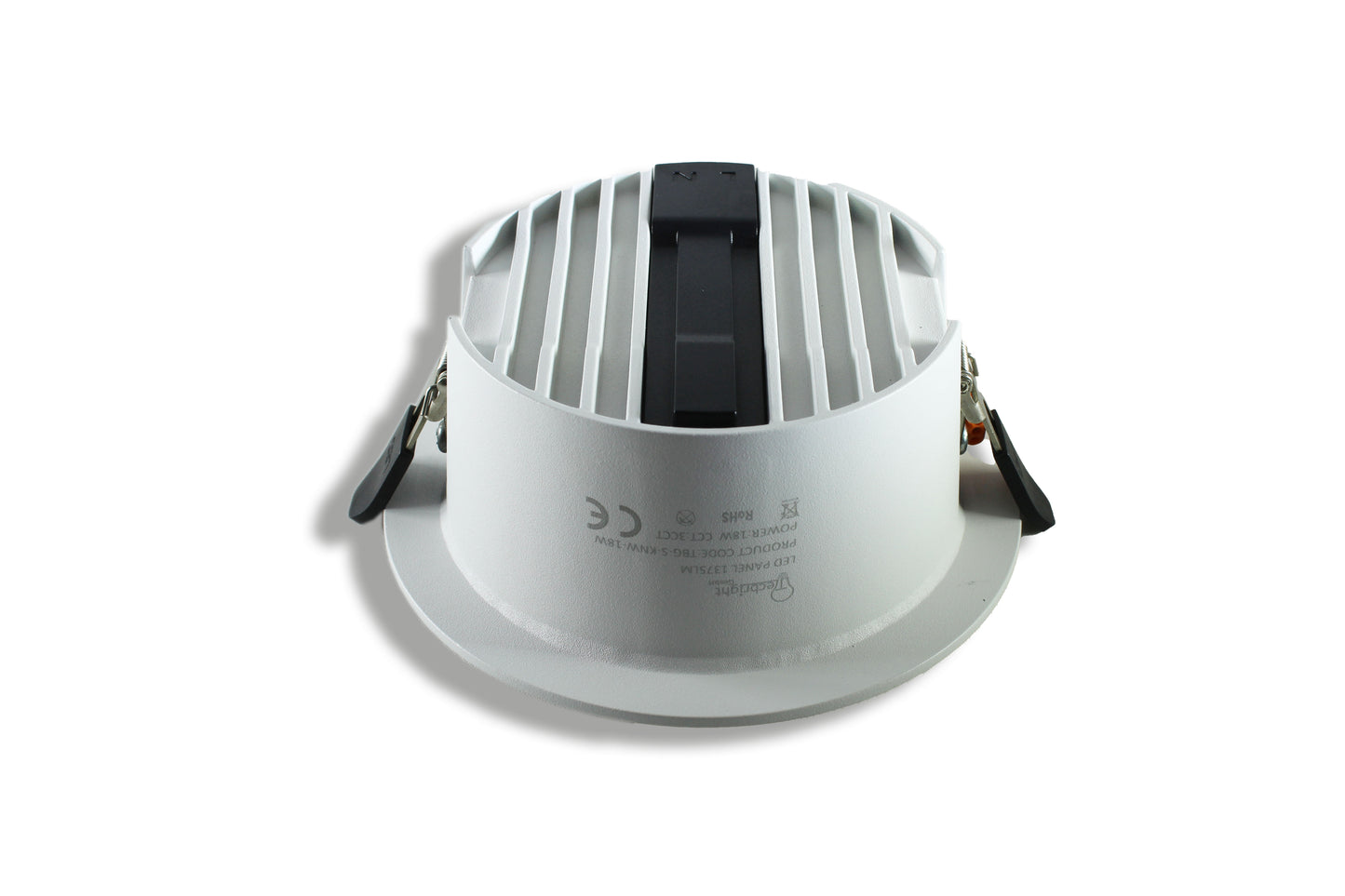 Tecbright LED Einbaustrahler 18 W – CCT umschaltbar | 1375 lm | Schwarzer Reflektor