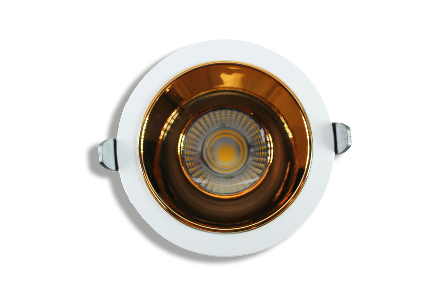 Tecbright LED Einbaustrahler 12 W – CCT umschaltbar | 918 lm | Goldreflektor