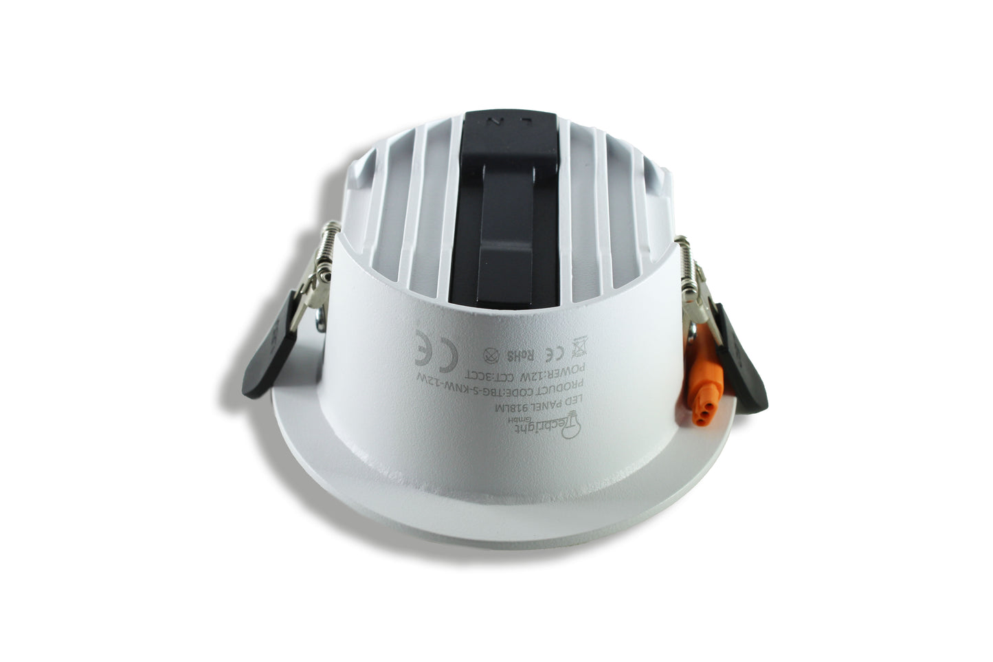 Tecbright LED Einbaustrahler 12 W – CCT umschaltbar | 918 lm | Goldreflektor