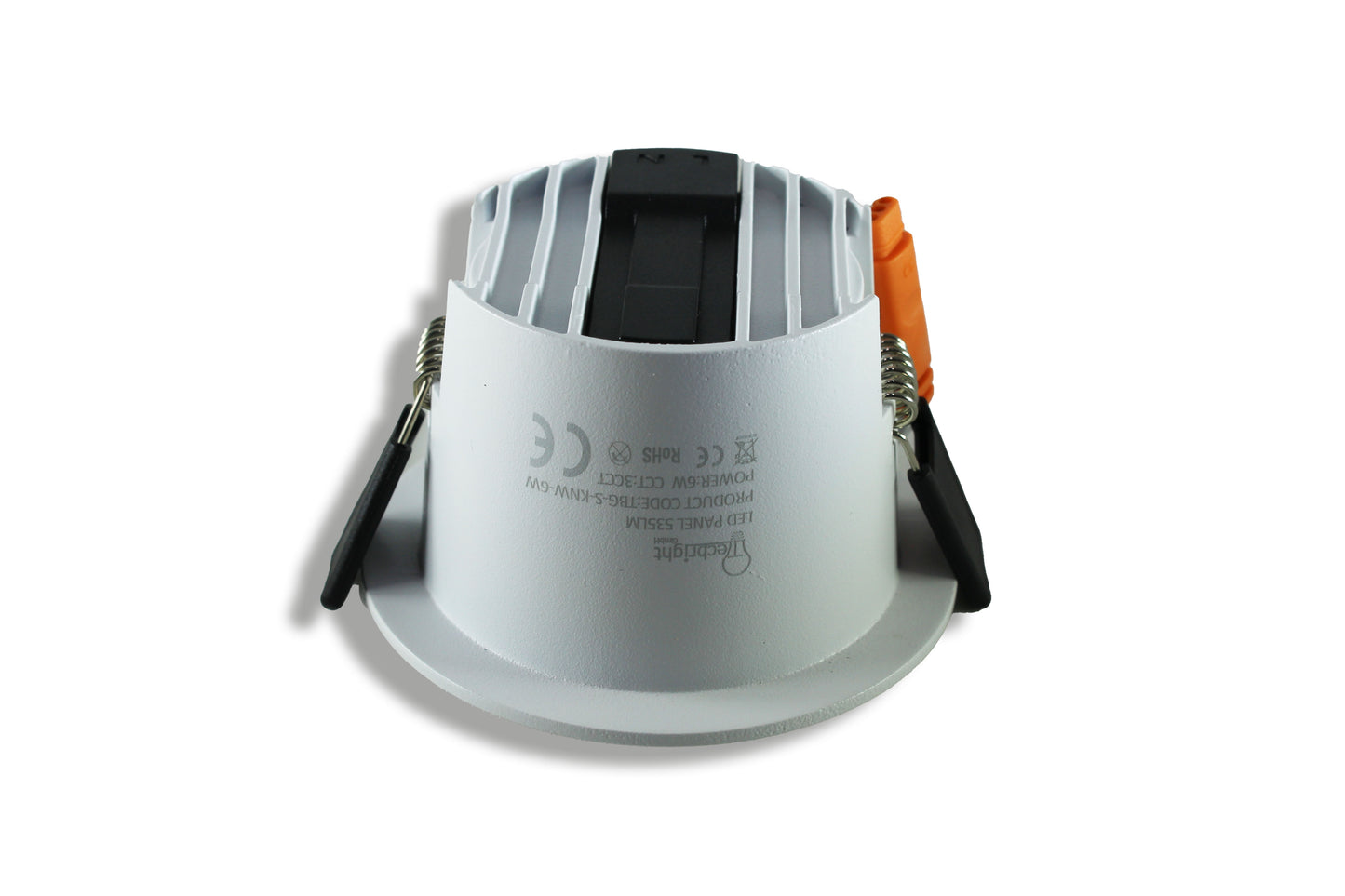 Tecbright LED Einbaustrahler 6 W – CCT umschaltbar | 535 lm | Schwarzer Reflektor