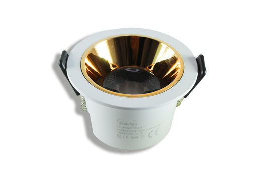 Tecbright LED Einbaustrahler 6 W – CCT umschaltbar | 535 lm | Goldreflektor
