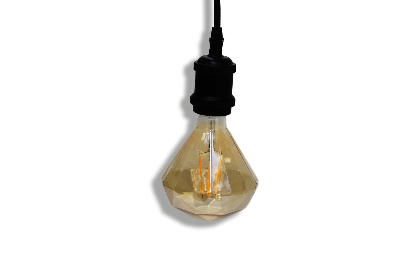 Tecbright LED Glühbirne Vintage 4W  E27 G110 - Diamond