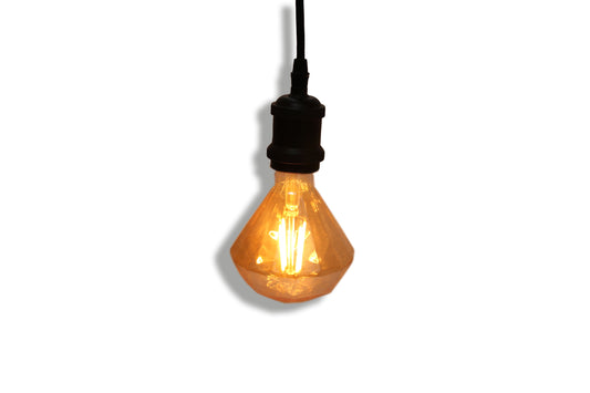 Tecbright LED Glühbirne Vintage 4W  E27 G110 - Diamond