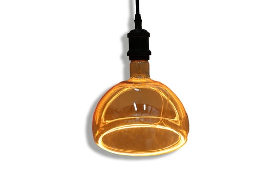 Tecbright G200C-2 Vintage LED Halo Dome – E27, 4W, 1800K, Amber