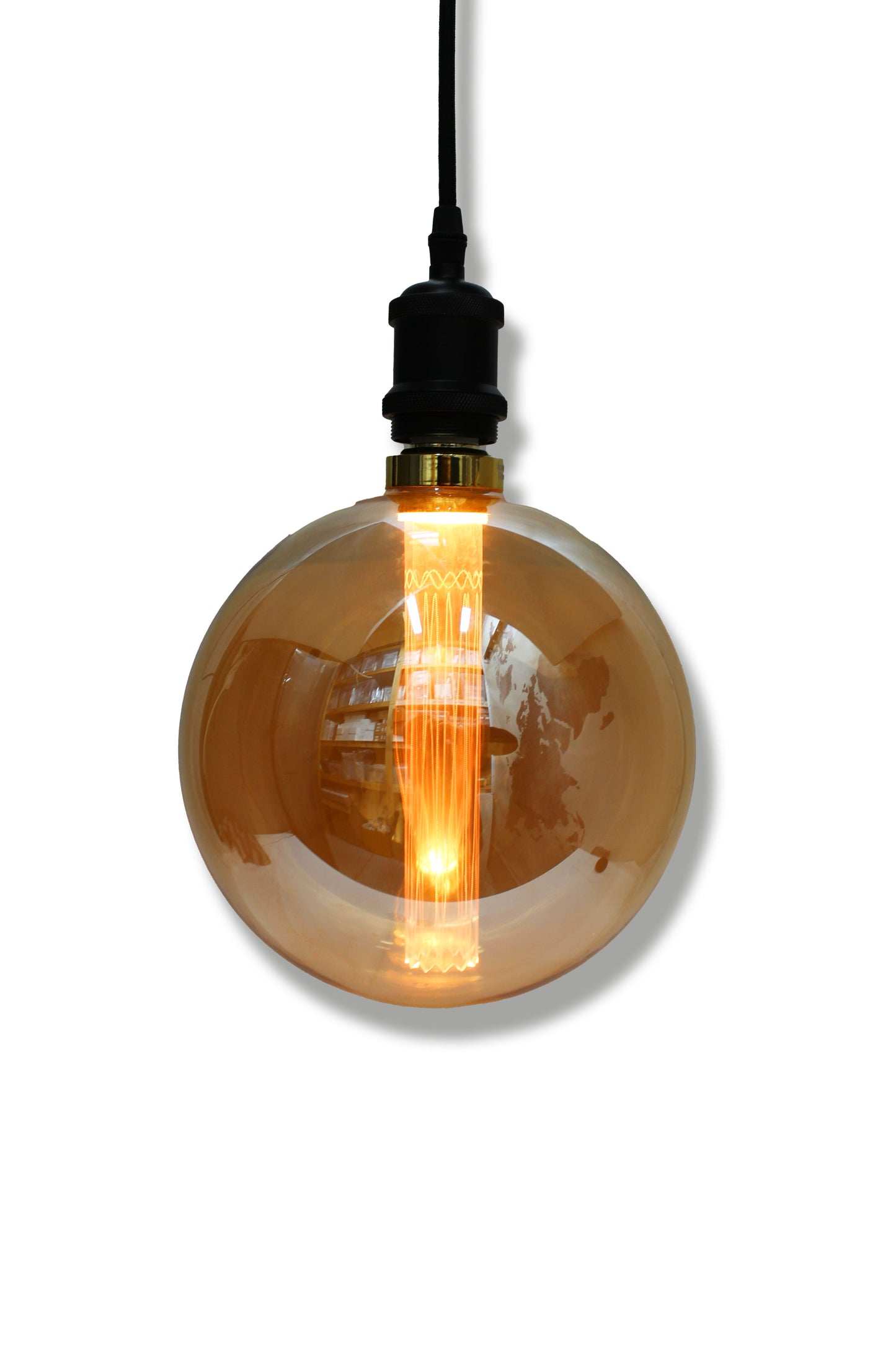 Tecbright G200 Vintage LED Globe – E27, 4W, 1800K, Amber