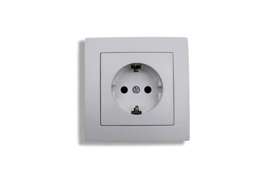 K&K Unterputz-Steckdose – 16A / 250V - Weiß