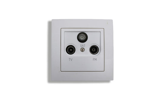 Hoosense Antennendose 3-fach – SAT, TV, FM