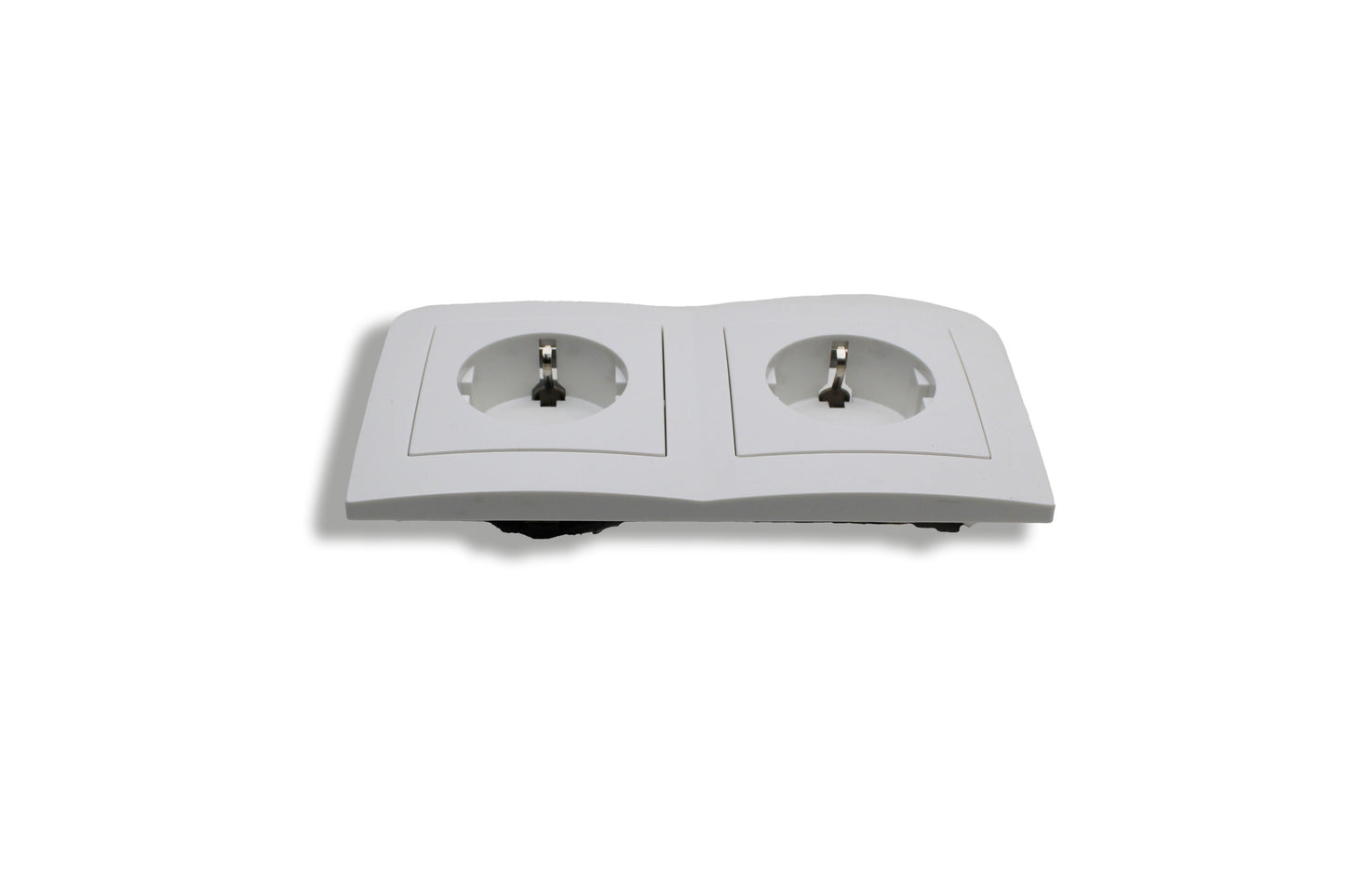 Hoosense – Doppelsteckdose – 2× Schutzkontakt – 16A / 250V – Unterputz – Weiß
