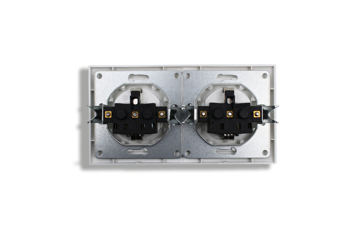 Hoosense – Doppelsteckdose – 2× Schutzkontakt – 16A / 250V – Unterputz – Weiß