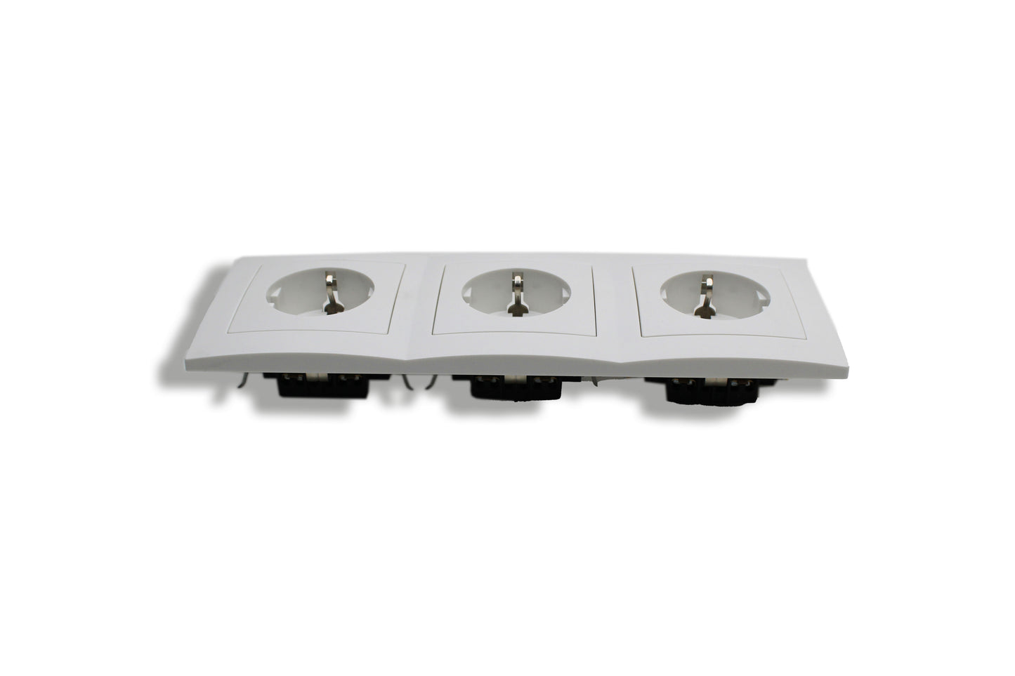 Extra Star 3-fach Schutzkontakt-Steckdose – 3× 16A / 250V – Unterputz – Weiß