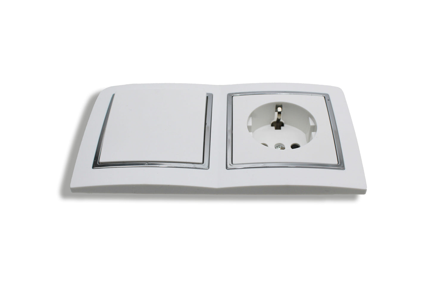 Extra Star – Kombination: Wippschalter + Steckdose – 10AX / 16A – 250V