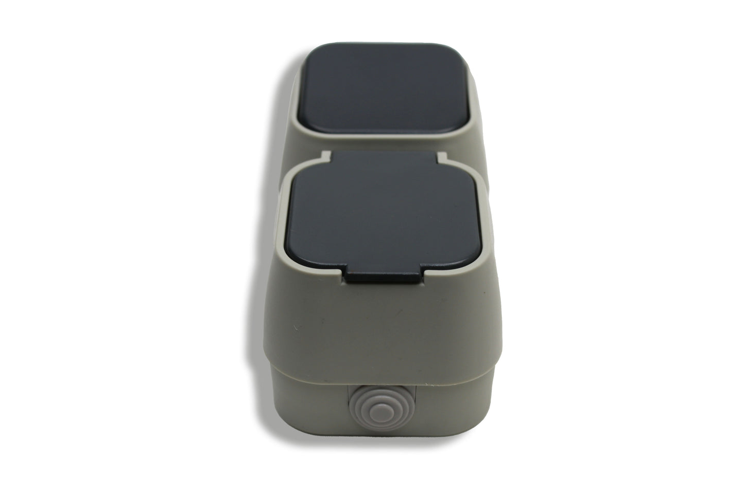 Hoosense – Kombination: Feuchtraum-Wippschalter + Steckdose – 10A / 16A – 250V – IP54