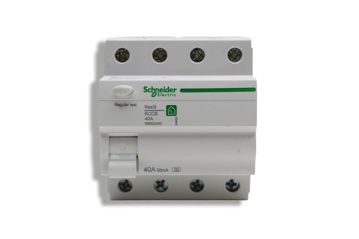 Schneider Electric Resi9 | RCCB 40A | 4-polig, 30mA, FI-Schutzschalter