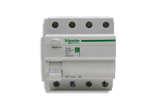 Schneider Electric Resi9 | RCCB 40A | 4-polig, 30mA, FI-Schutzschalter