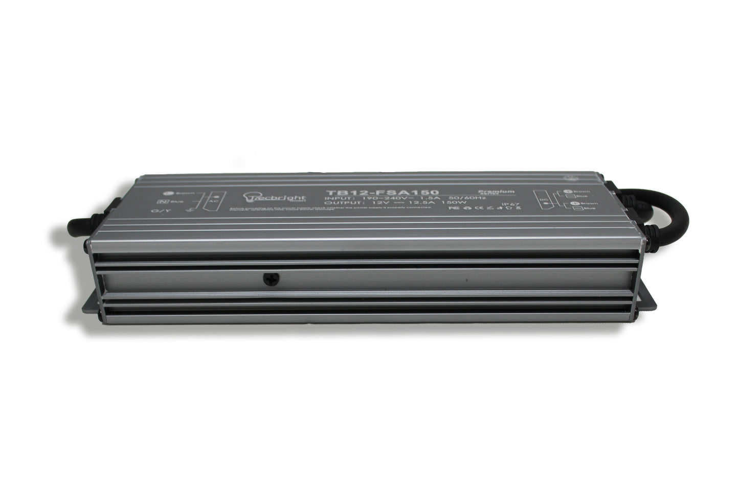 Tecbright TB12-FSA150W - IP67 Netzteil 12V | 150W | Outdoor