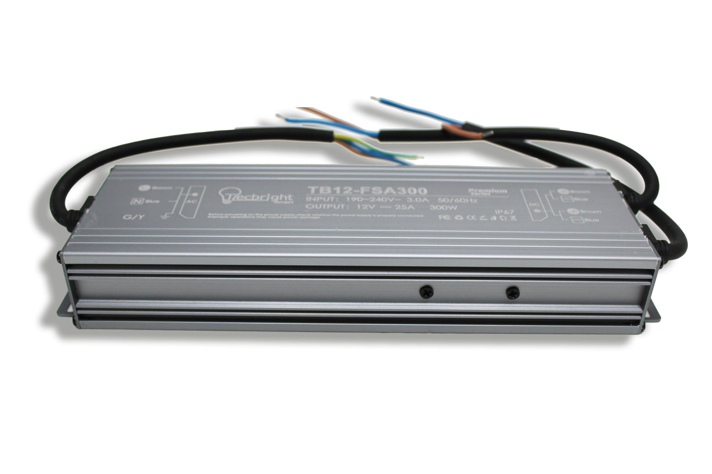 Tecbright TB12-FSA300W - IP67 Netzteil 12V | 300W | Outdoor