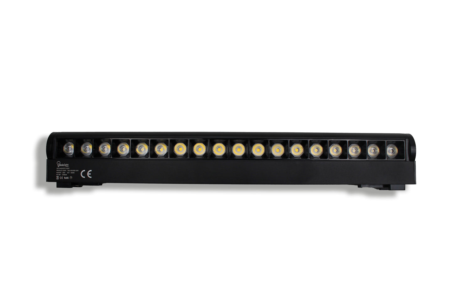 Tecbright Magnetischer LED-Schienenstrahler | 18 W | 1200 lm | Schwenkbar TML