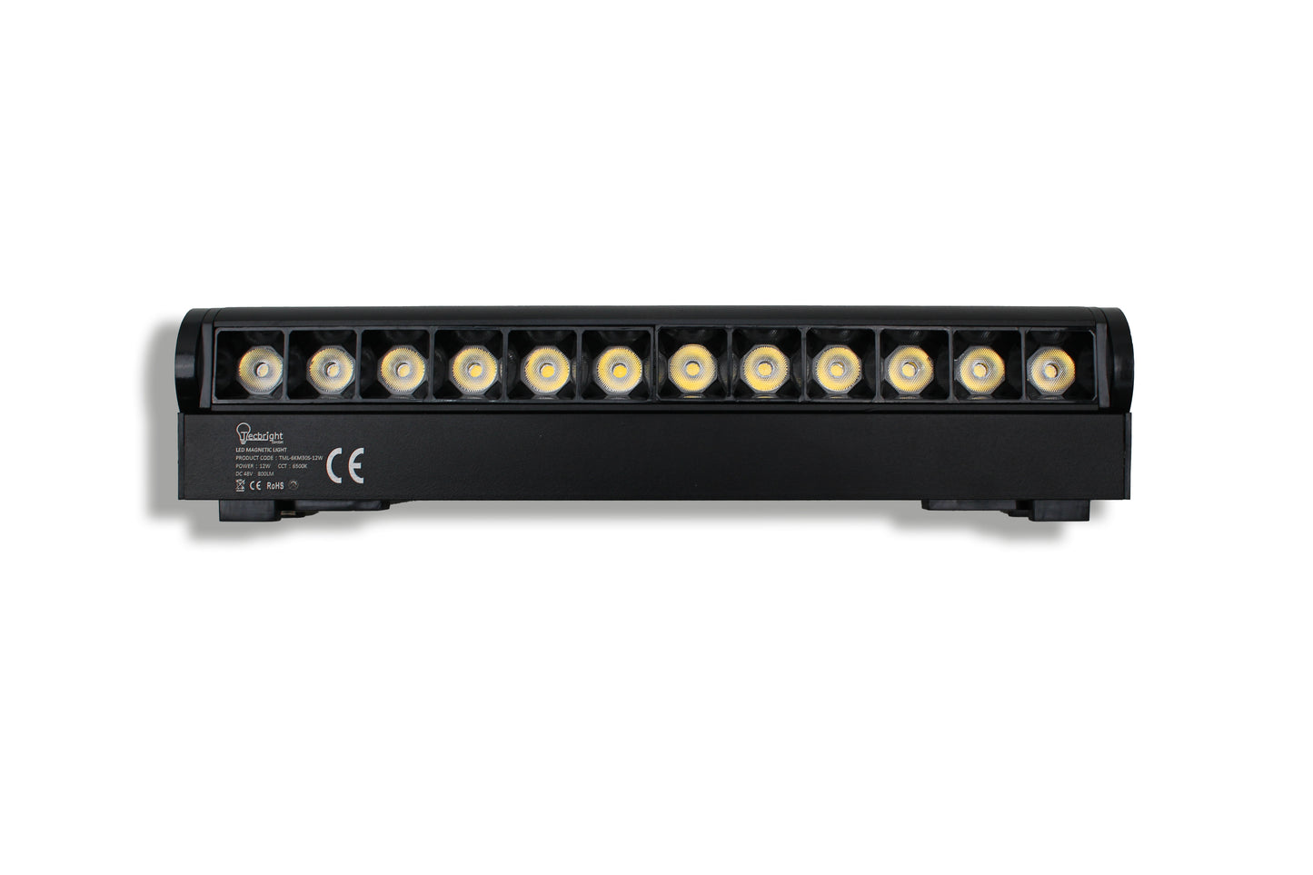 Tecbright Magnetischer LED-Schienenstrahler | 12 W | 800 lm | Schwenkbar  TML