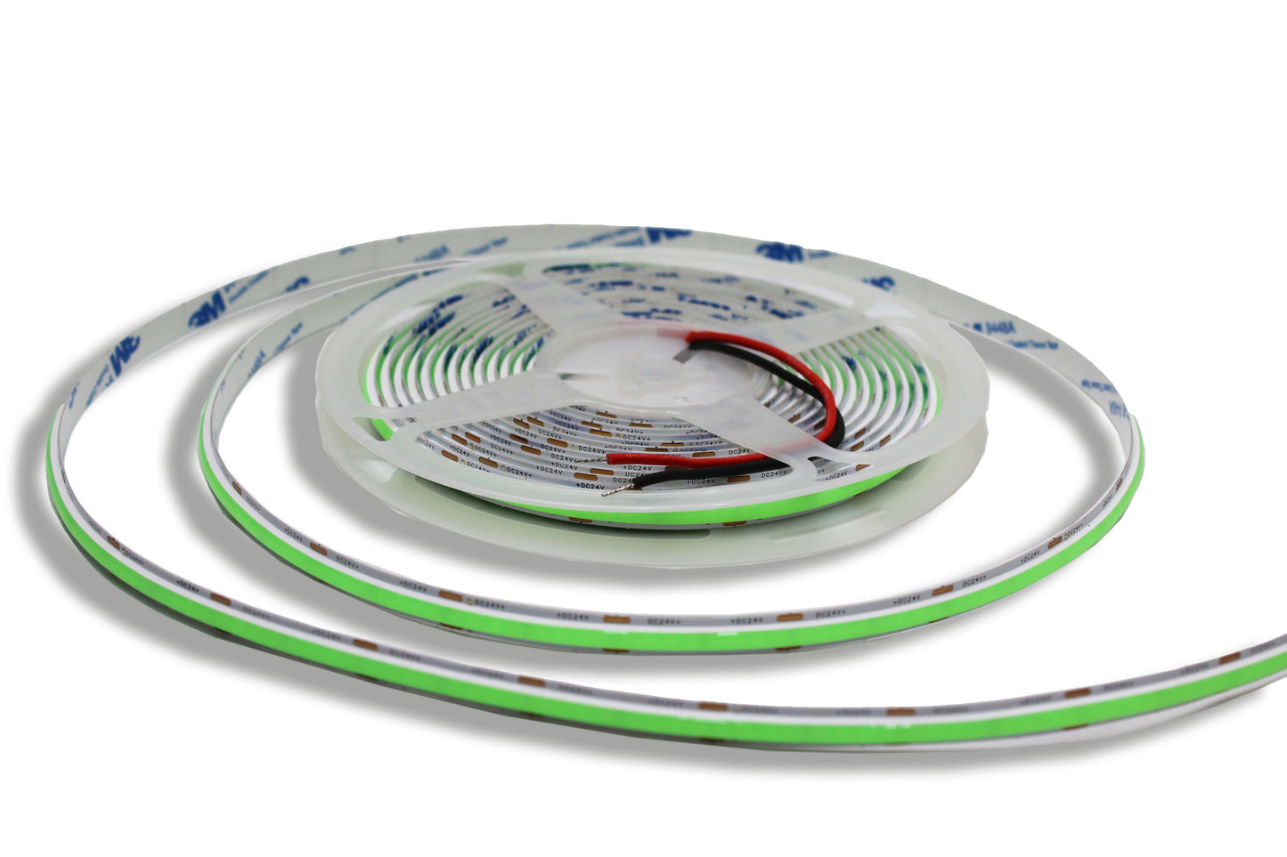 Tecbright Neon COB LED-Streifen 24V, 8 mm, 256 LED/m, 10 W/m, 5 m Rolle – verschiedene Farben